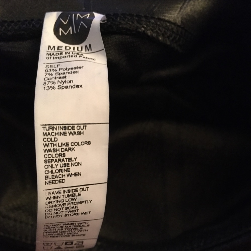 NWT! VIMMIA Sheath Core Leggings Black & Gold - Picture 6 of 8